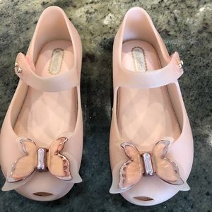 EUC Mini Melissa butterfly shoes- size 9
